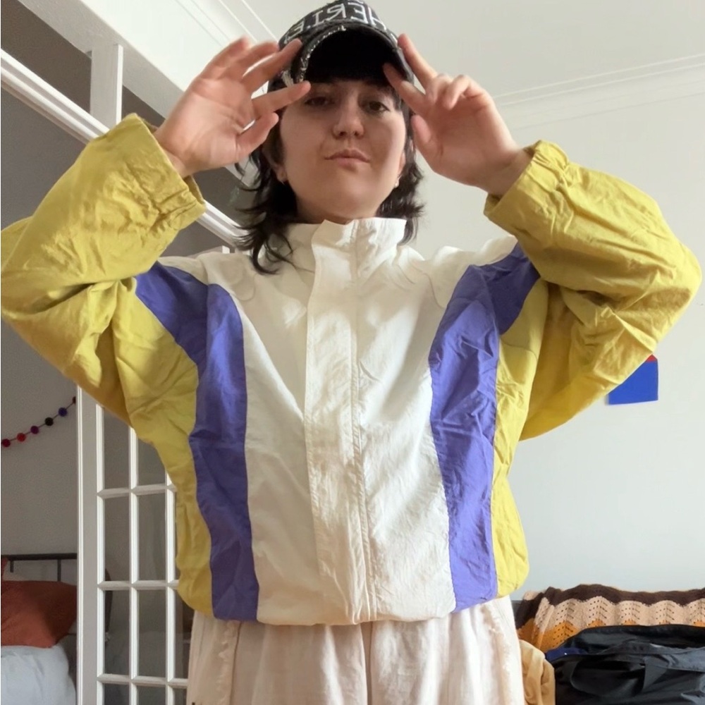 Colorblock Vintage Windbreaker - Picture 3 of 4